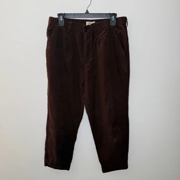 Madewell Corduroy Pull-On Mid-Rise Jogger Pants L - Picture 3 of 7